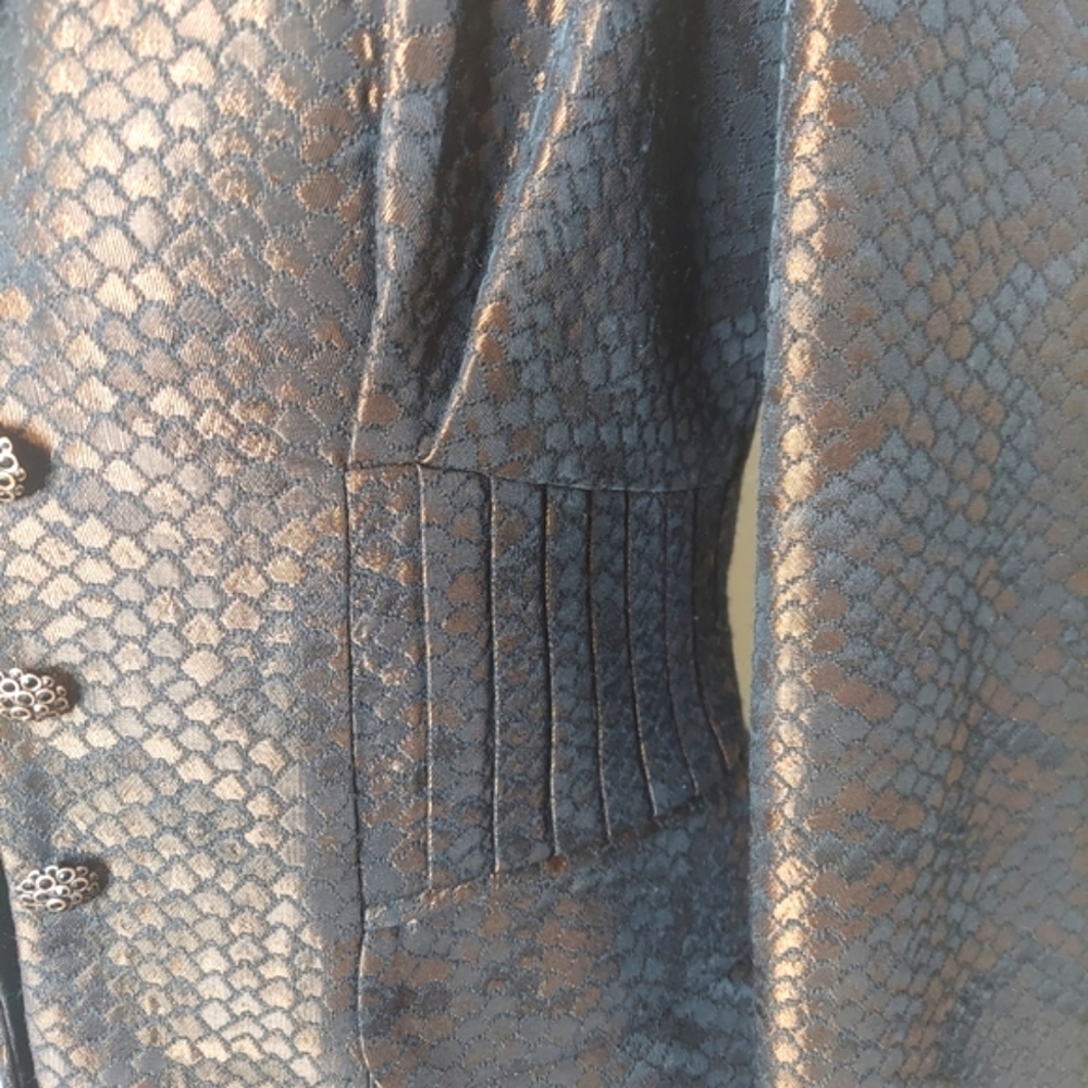 Kay Unger Brown Formal Blazer Skirt Suit Size 6 - Picture 4 of 7